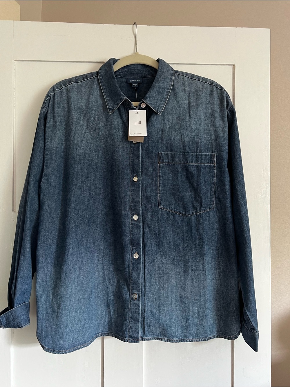 NWT JJill Denim shirt sz MED